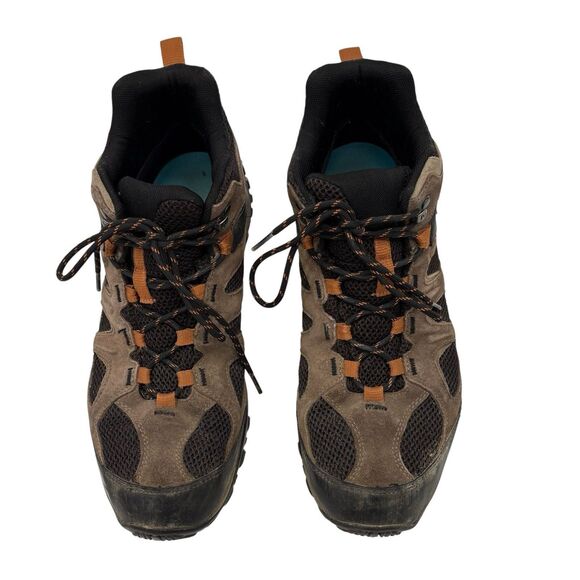 Merrell Yokota 2 Mid Hiking Boots Waterproof Suede Mesh J77375 Mens Sz 12 Brown - Picture 4 of 9